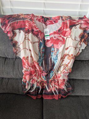 Style & Co. Flutter Sleeve Top